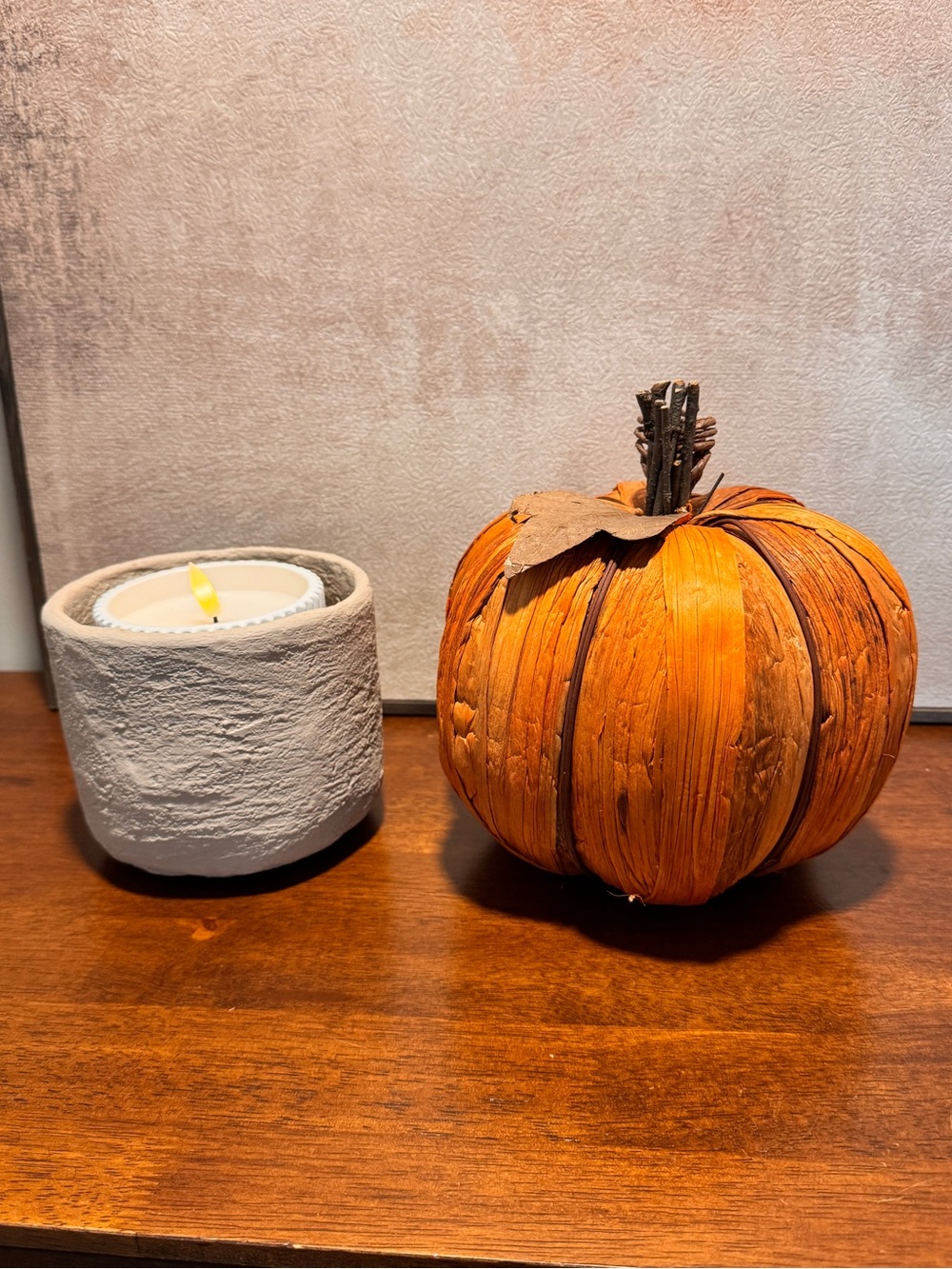 Decorative Orange Pumpkin Accent by
